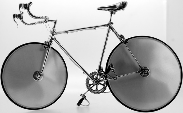 Italian Time trial racing bicycle - Sterling Silver - Click Image to Close